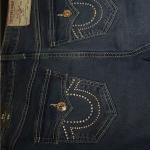 True Religion Jeans Becca an crystal flap bootcut